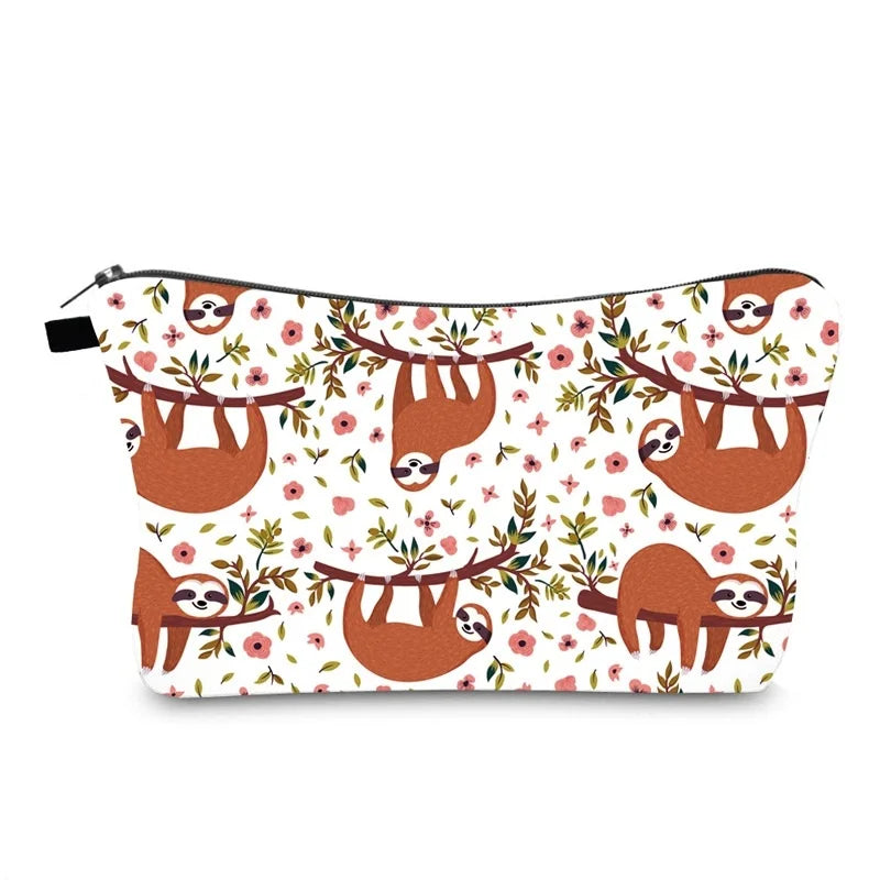Lazy Sloth Cosmetic Bag