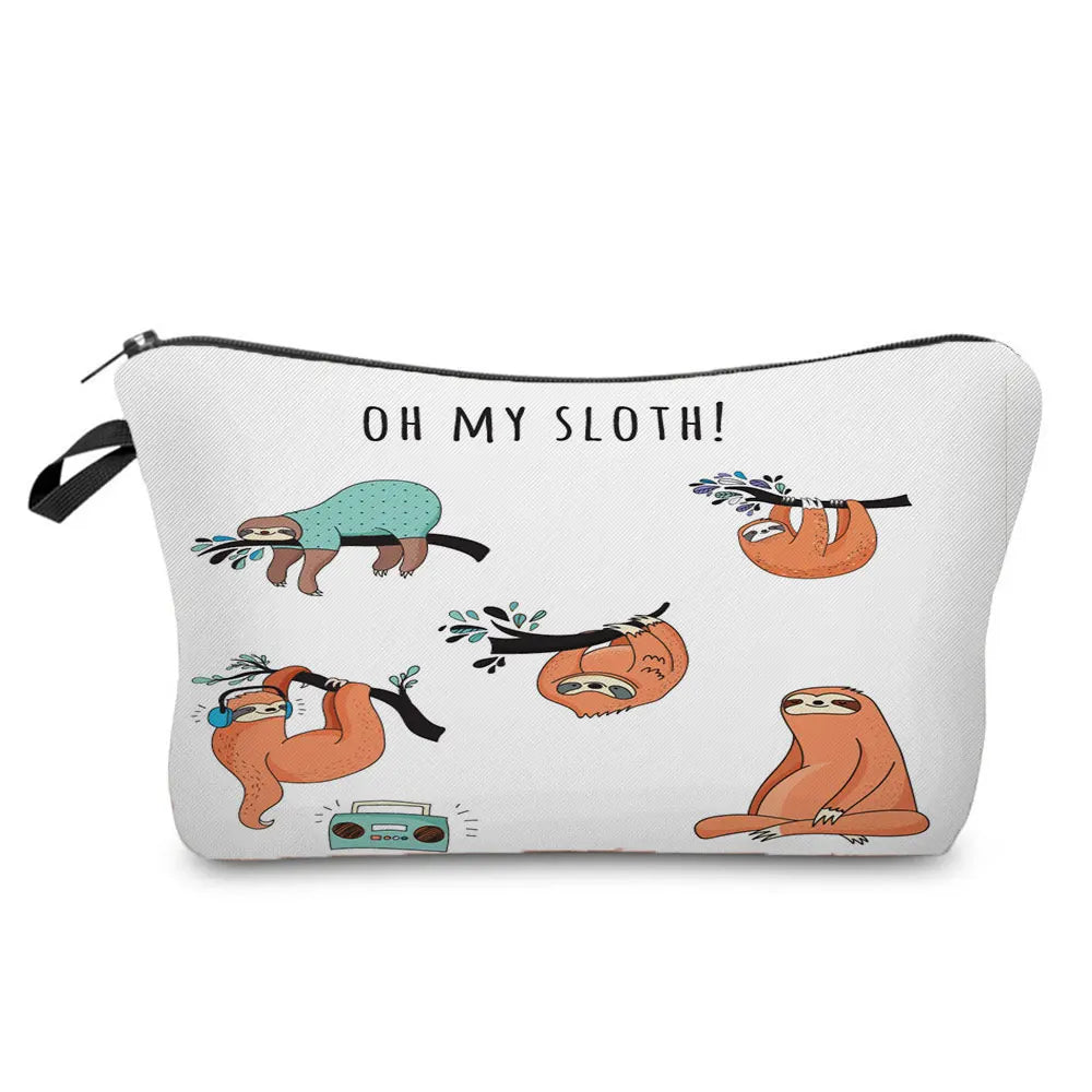On My Sloth Cosmetic Bag