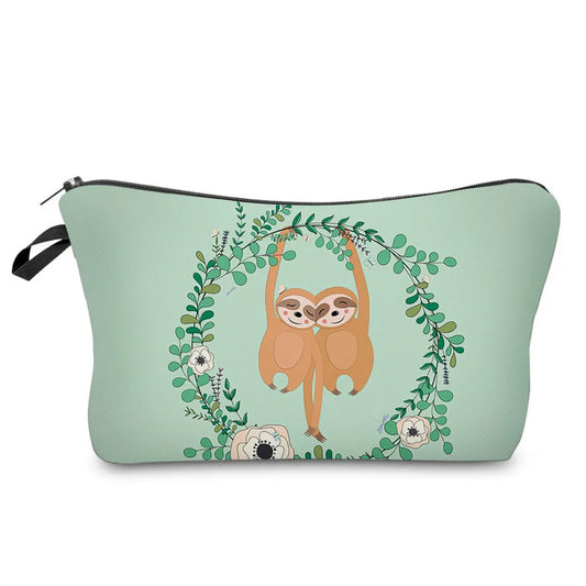 Hanging Sloths Cosmetic Bag