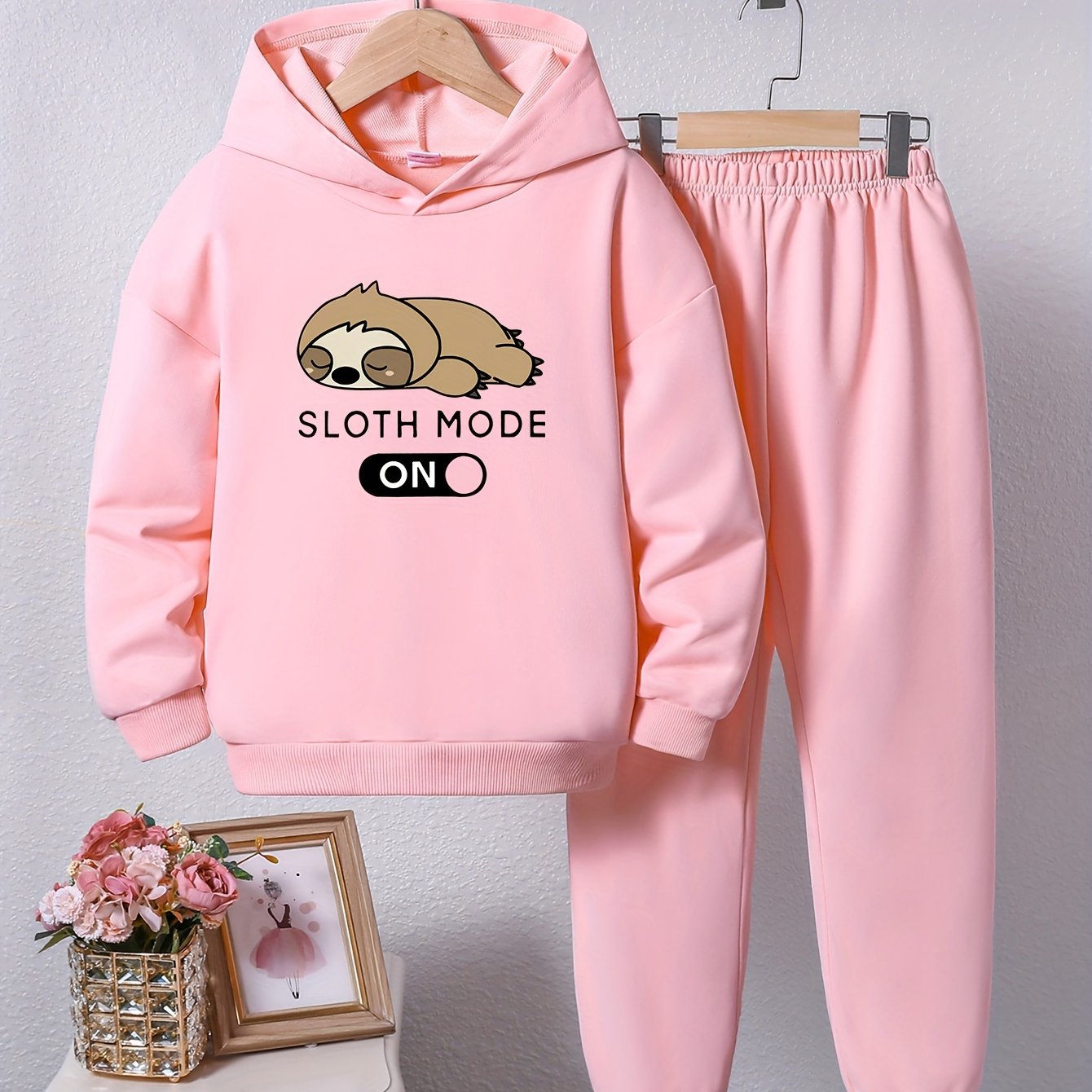 Two Piece Sloth Mode On Tracksuit Set