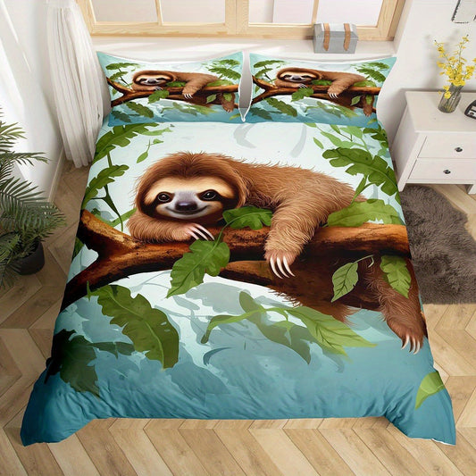 Wild Sloth Bedding Set
