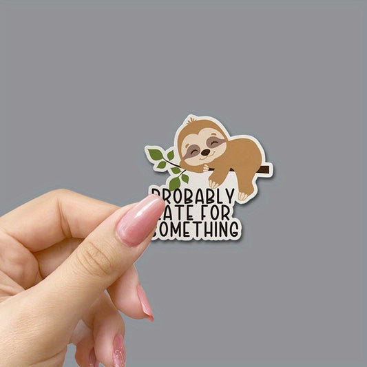 Probably Late For Something Cute Sloth Sticker