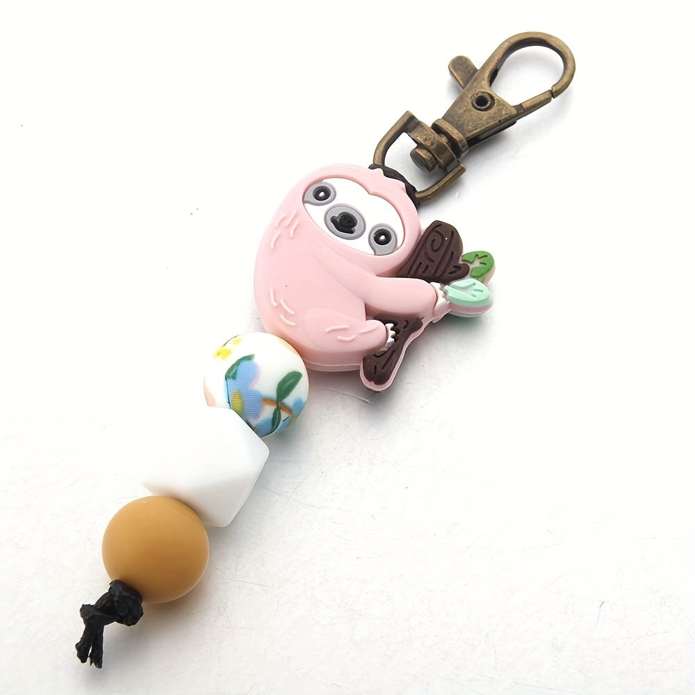 Cartoon Sloth Keychain