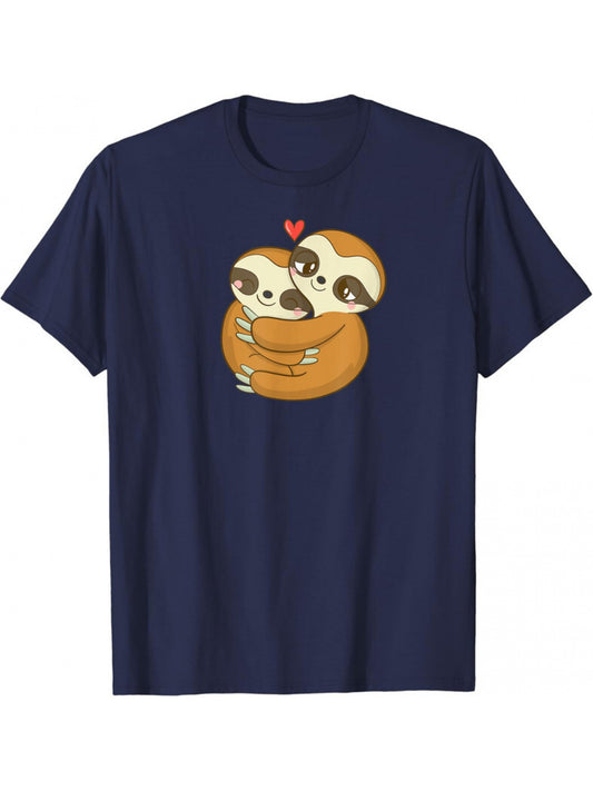 Adorable Sloth Couple T-Shirt