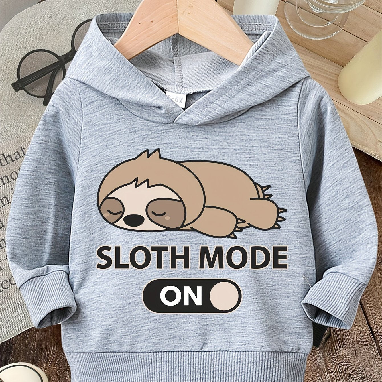 Sloth Mode On, Cute Hoodie