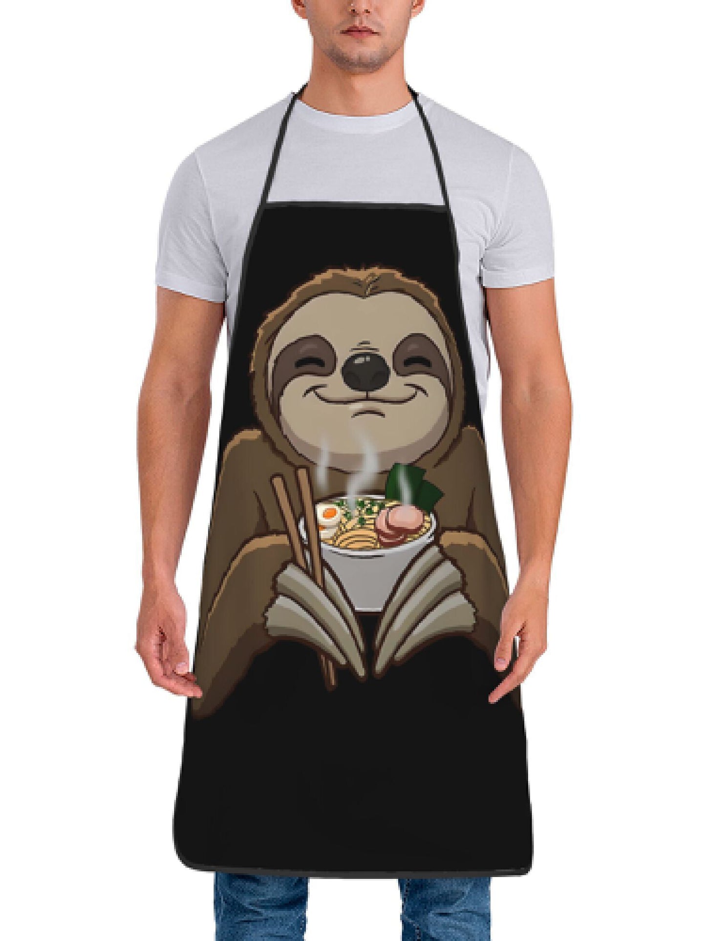 Vintage Sloth Ramen Apron