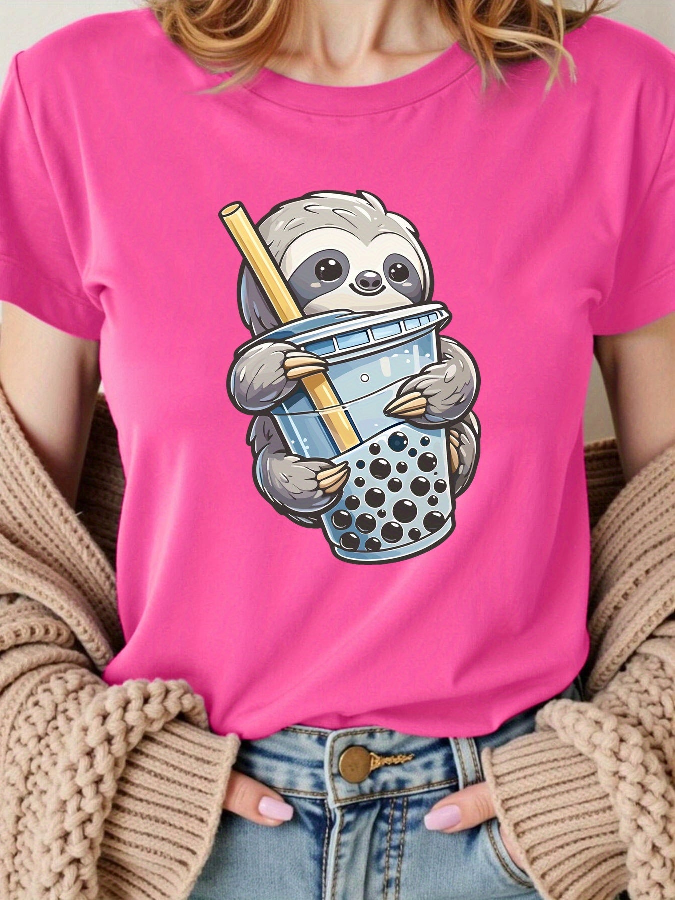 Boba Tea Sloth T-Shirt