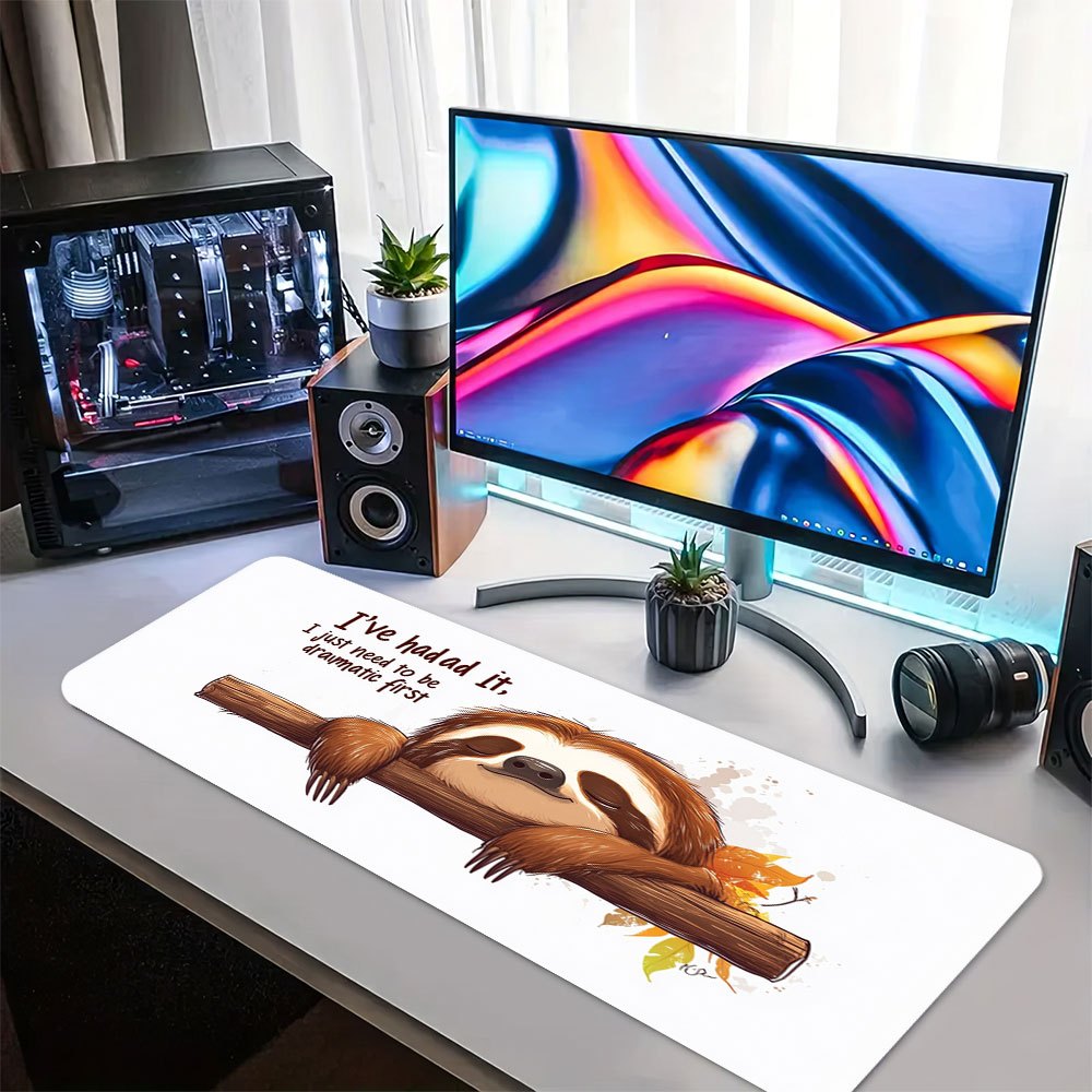 Large Sloth Desk Mat