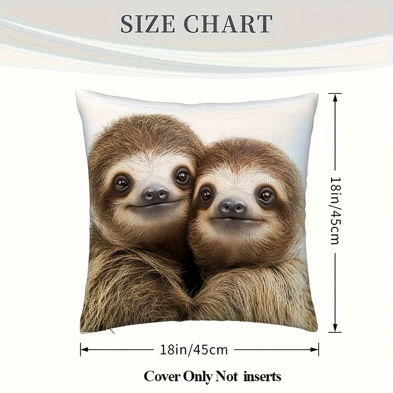 Cute Sloth Cushion Cover