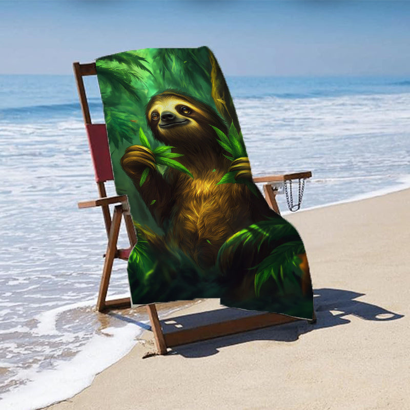 Sloth Beach Towel