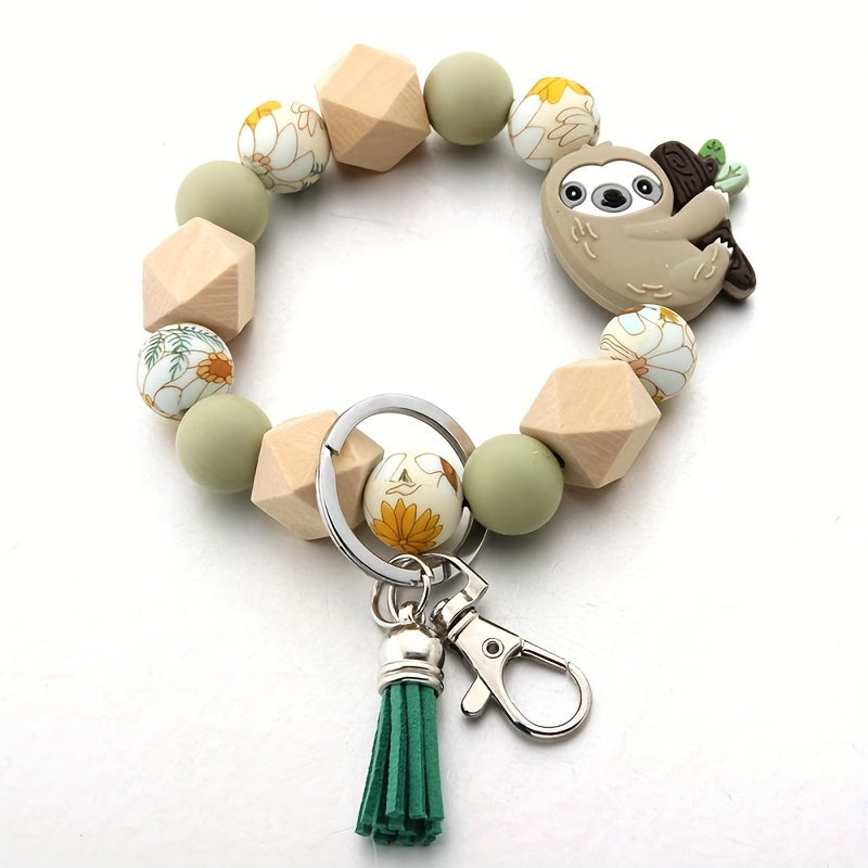 Cartoon Sloth Keychain