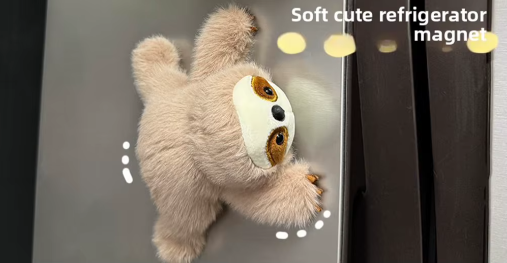 Sloth Plush Toy Refrigerator Magnet