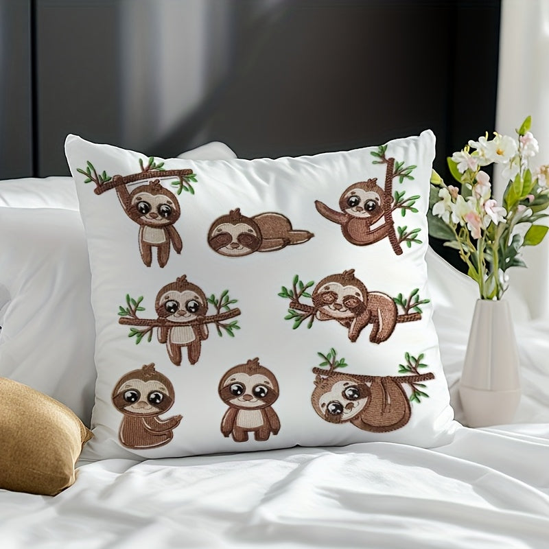 Multi-Sloth Square Cushion Cover