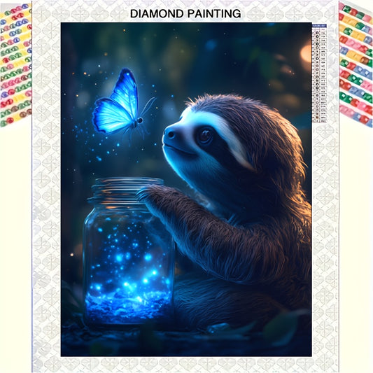 Sloth & Butterfly Diamond Art Kit