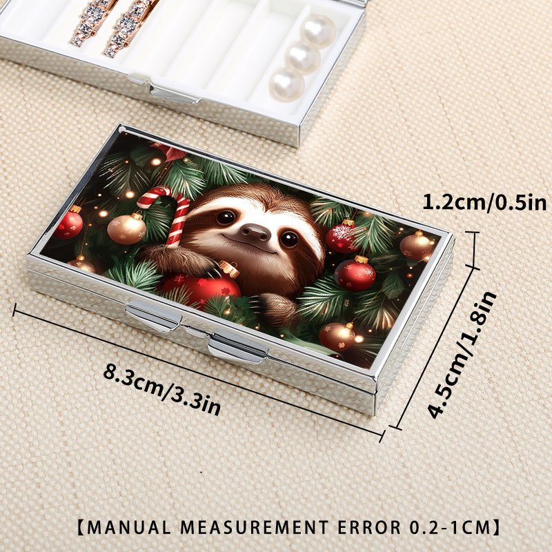 Christmas Sloth Jewelry Box