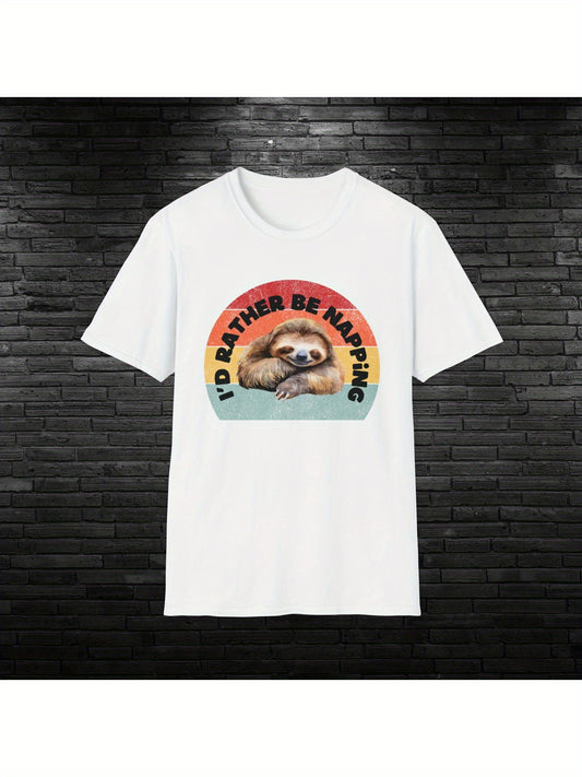 I'd Rather Be Napping Sloth T-Shirt