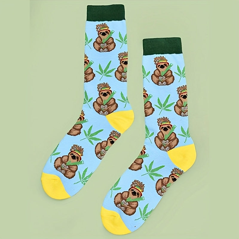 Sloth Leaf Socks