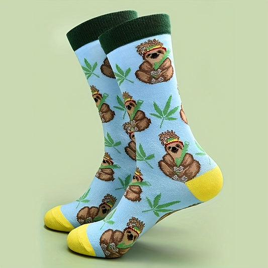 Sloth Leaf Socks