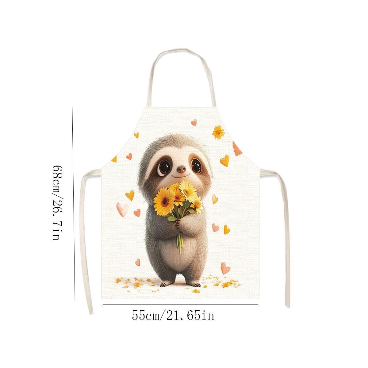 Sunflower Sloth Apron