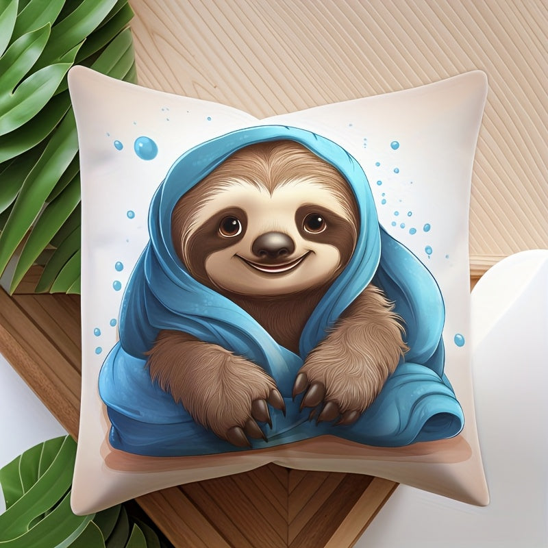 Cartoon Sloth Cushion Cover