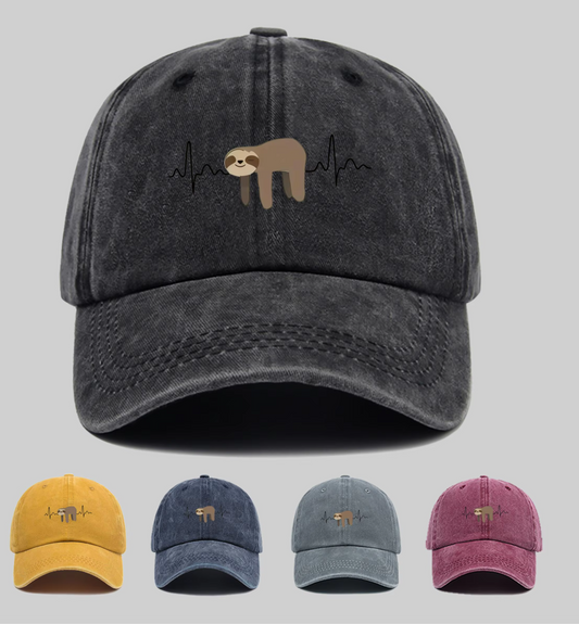 Sloth Print Baseball Cap