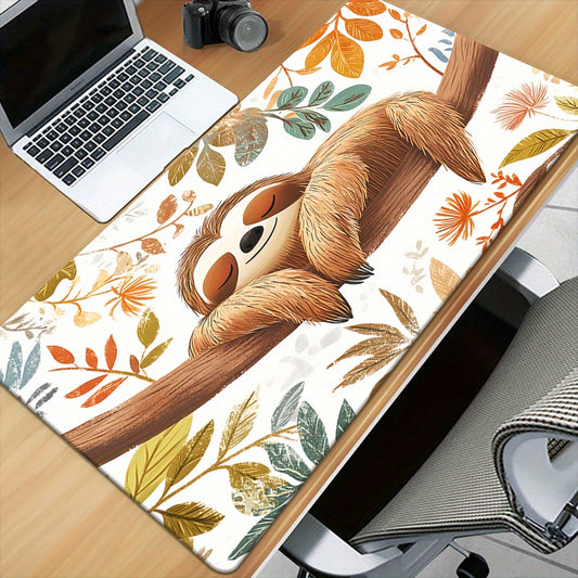 Large Sloth Themed Desk Mat