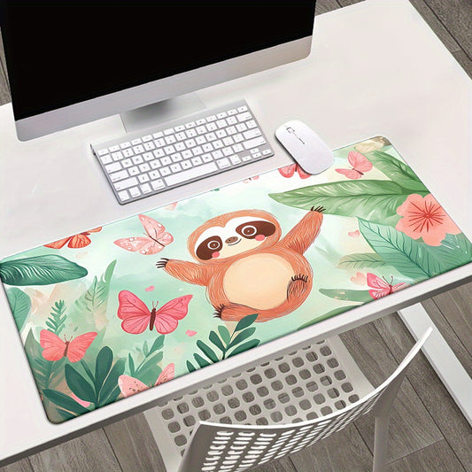 Vibrant Tropical Sloth Mouse Pad