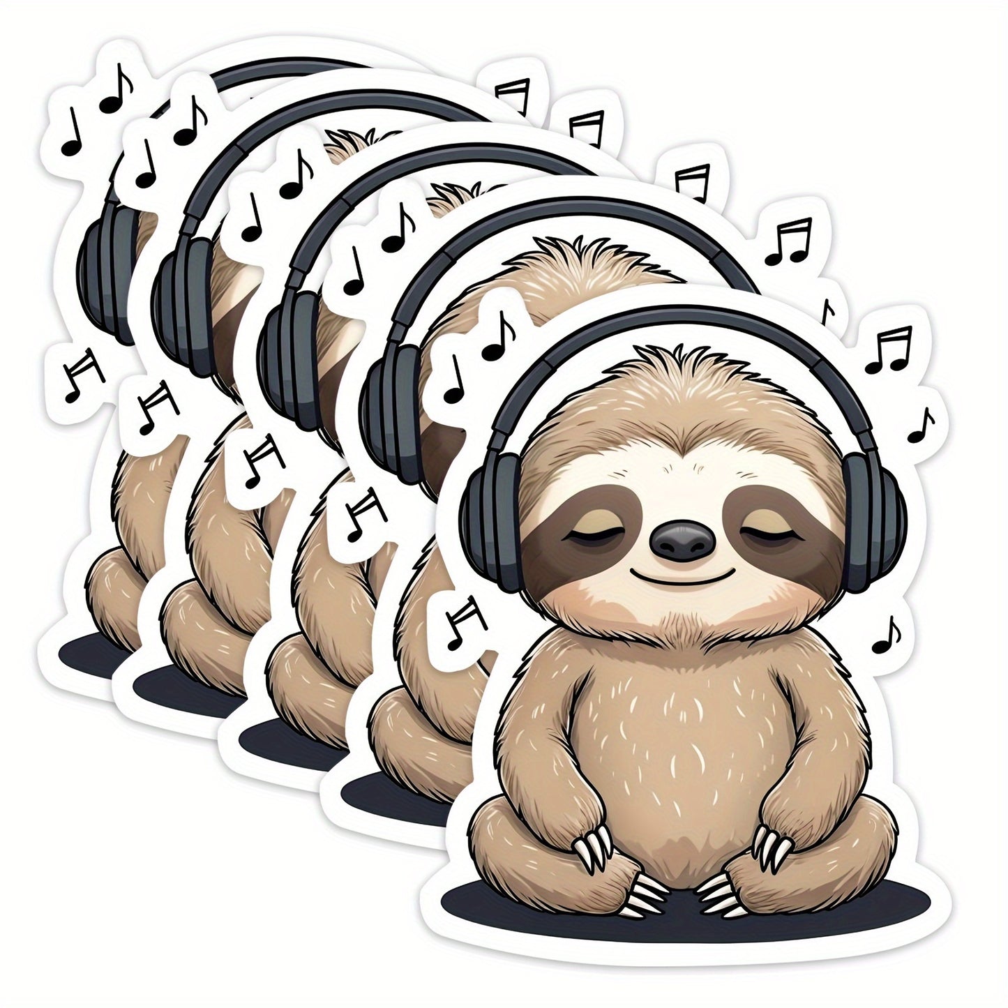 Musical Sloth Stickers