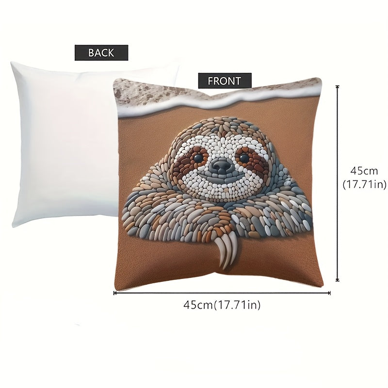 Sloth Design Cushion Cover