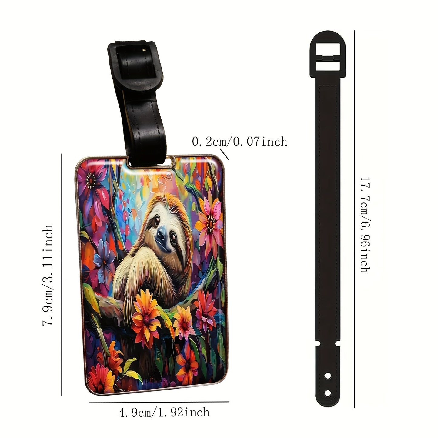 Sloth Luggage Tags