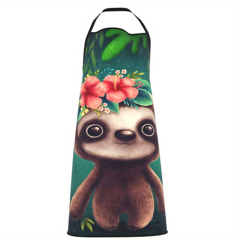 Cute Cartoon Sloth Apron