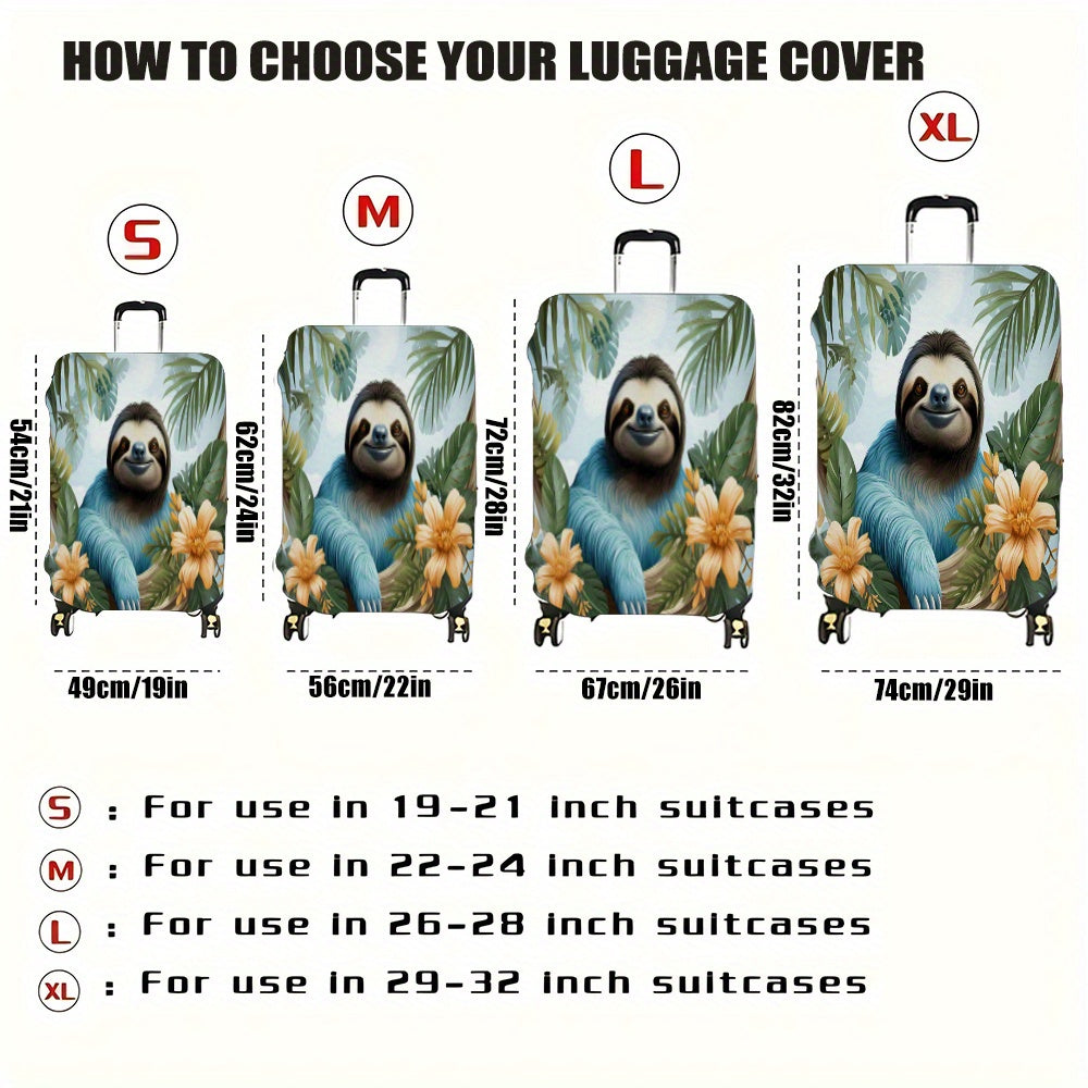 Beach Sloth Luggage Cover