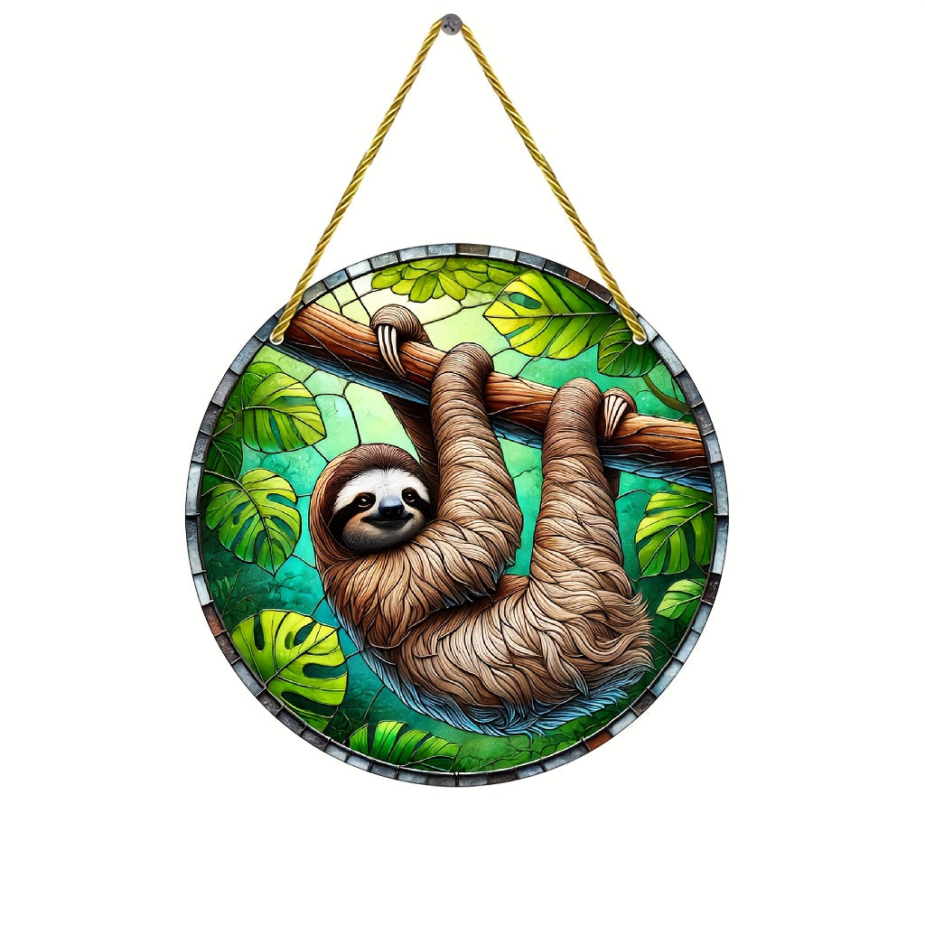 2D Flat Acrylic Sloth Sun Catcher