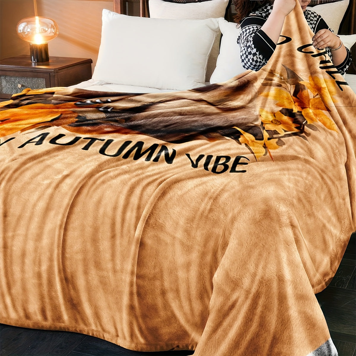 Autumn Vibe Sloth Blanket