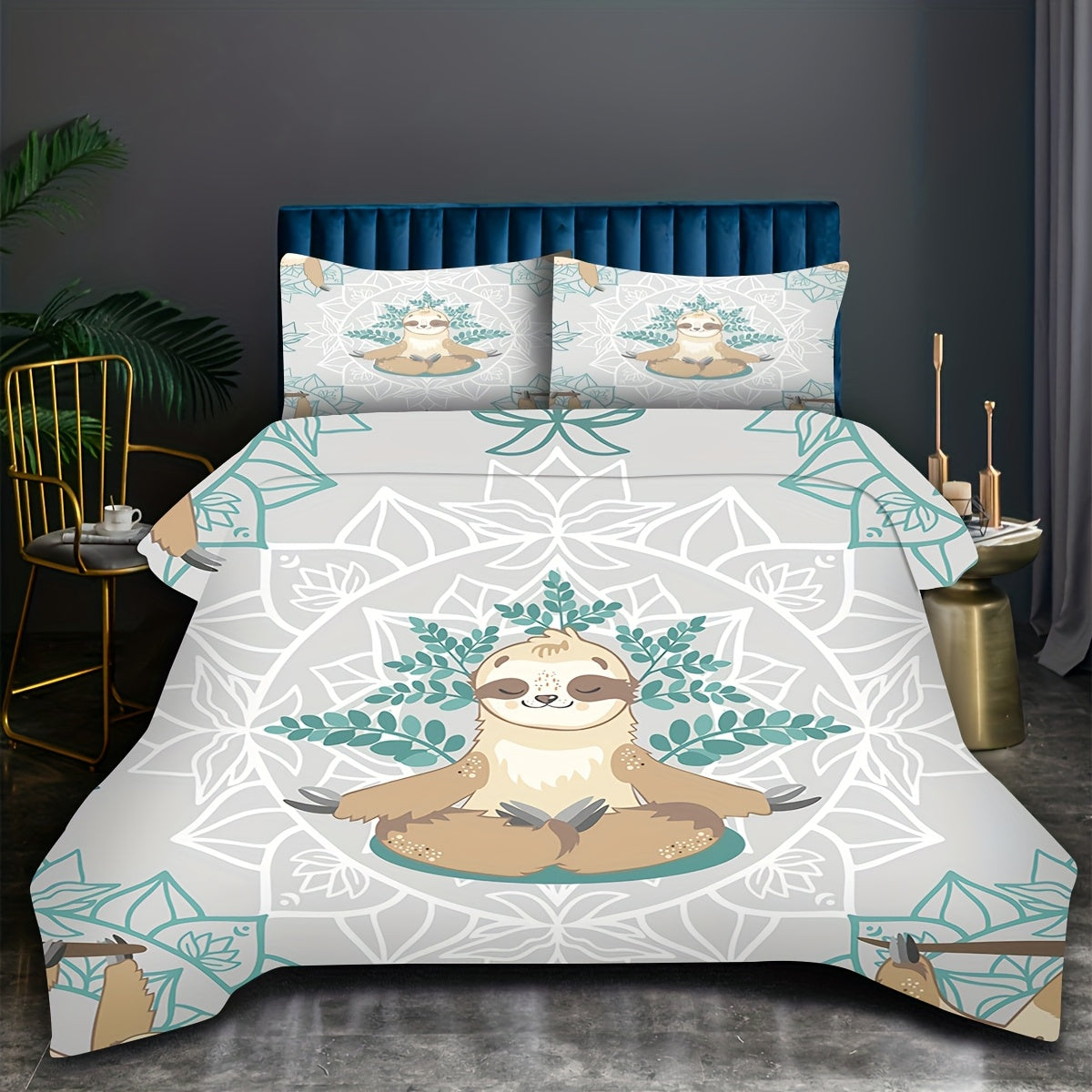 Sloth Yoga Bedding Set