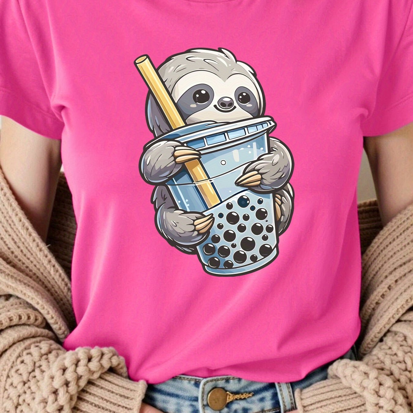 Boba Tea Sloth T-Shirt