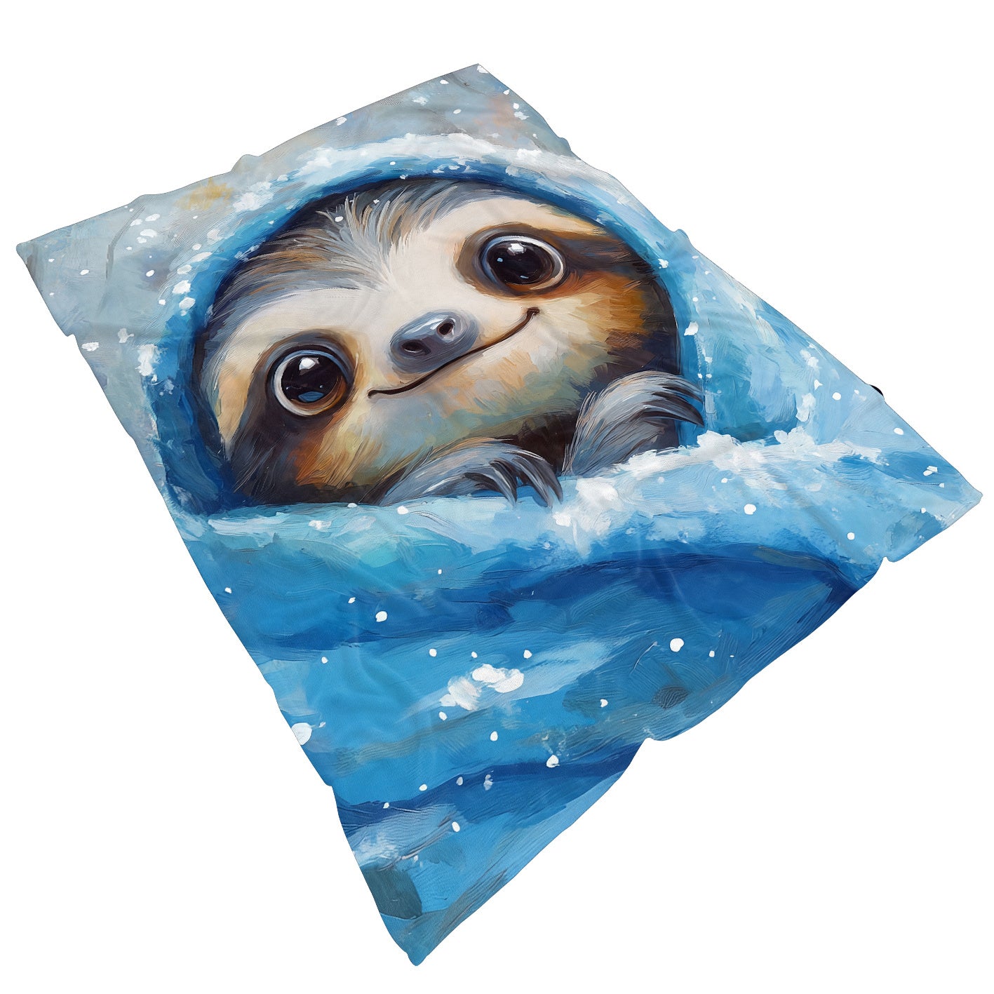 Cute Winter Baby Sloth Blanket