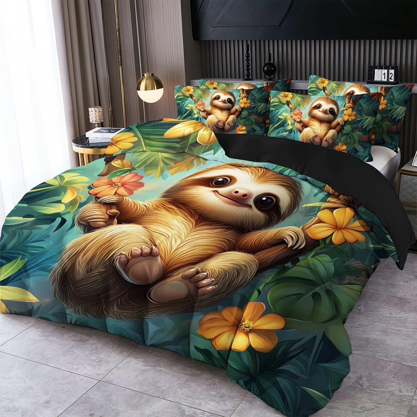 Rainforest Sloth Bedding Set