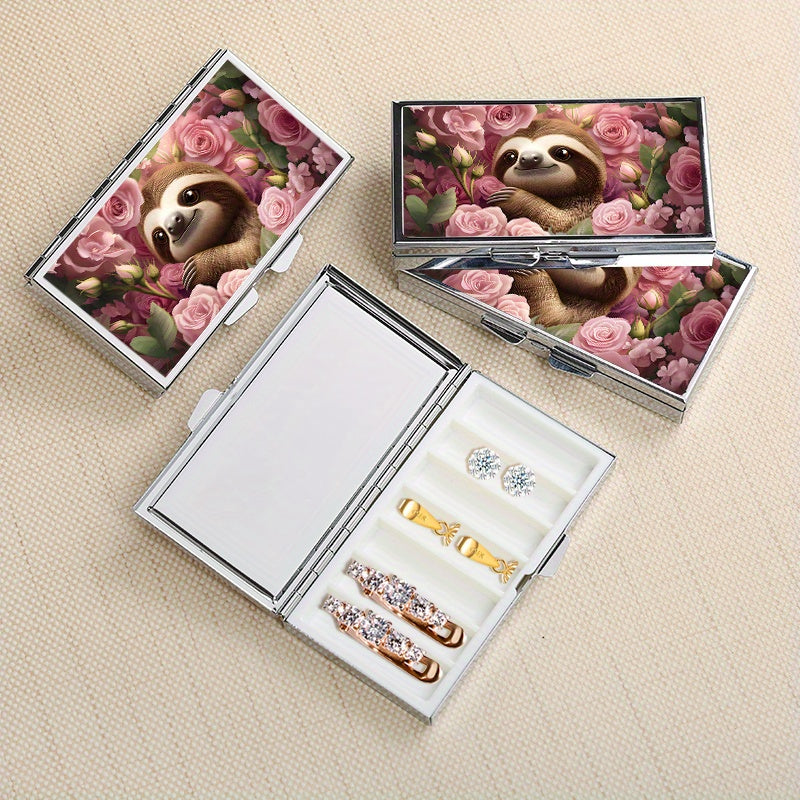 Floral Sloth Organizer Box