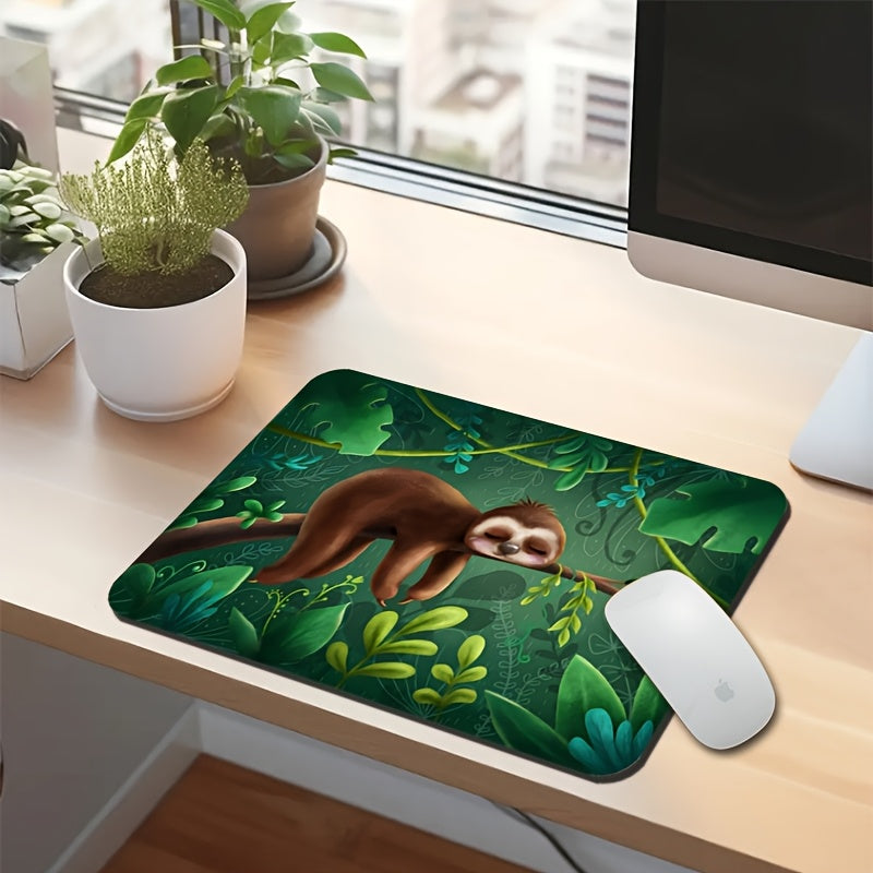 Sloth Sleeping on Branch Mouse Pad