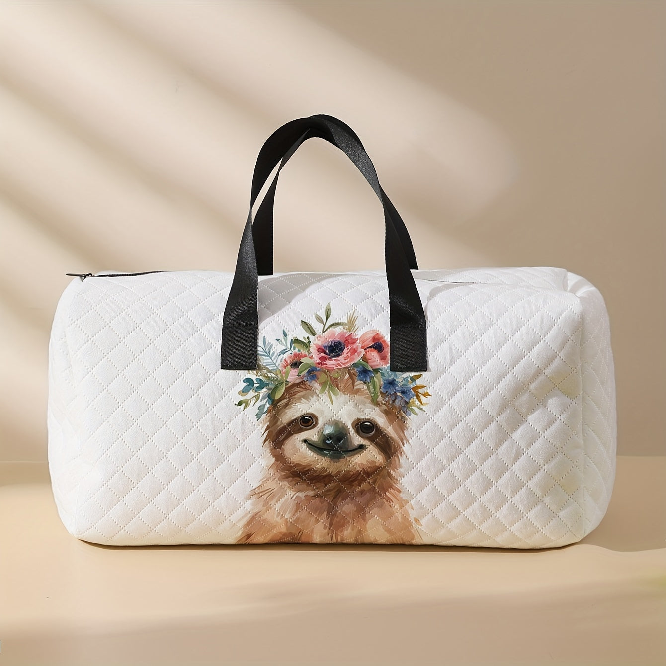 Sloth Quilted Luggage Bag