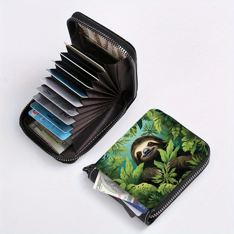 Jungle Sloth Card Holder Wallet