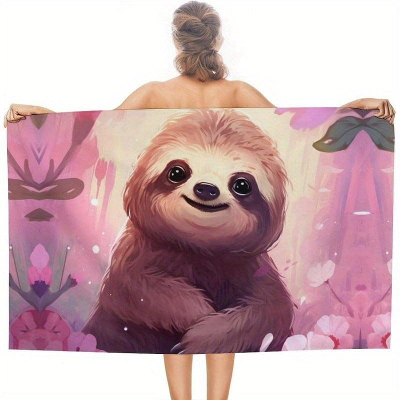 Sloth Beach Towel