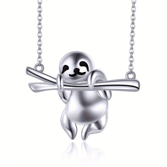 Sterling Silver Sloth Necklace