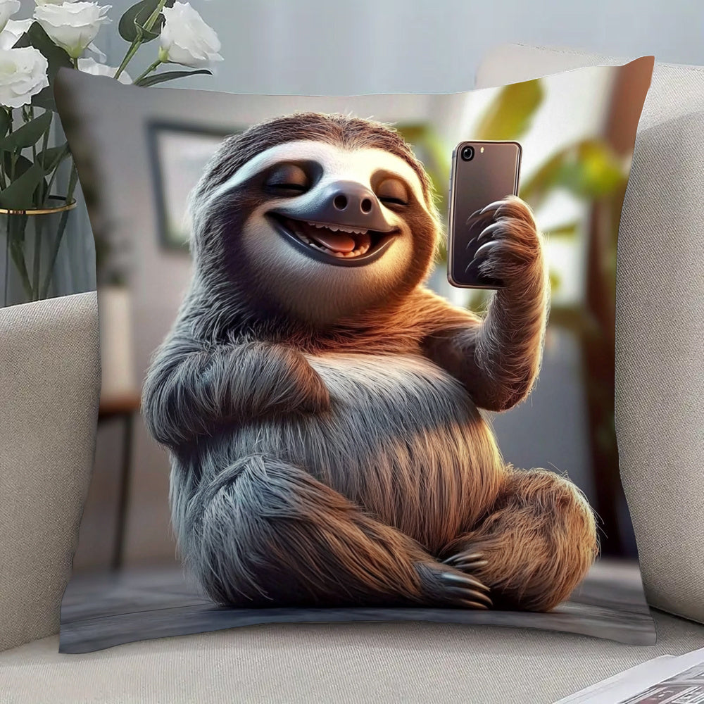 Adorable Sloth Cushion Cover