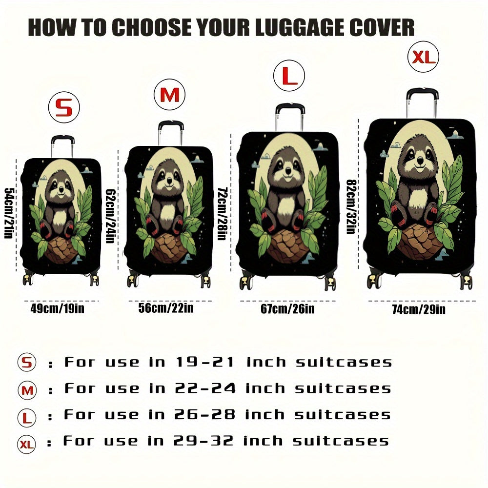 Cute Sloth Luggage Cover