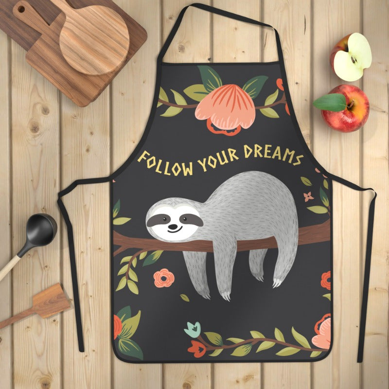 Follow Your Dreams Sloth Apron