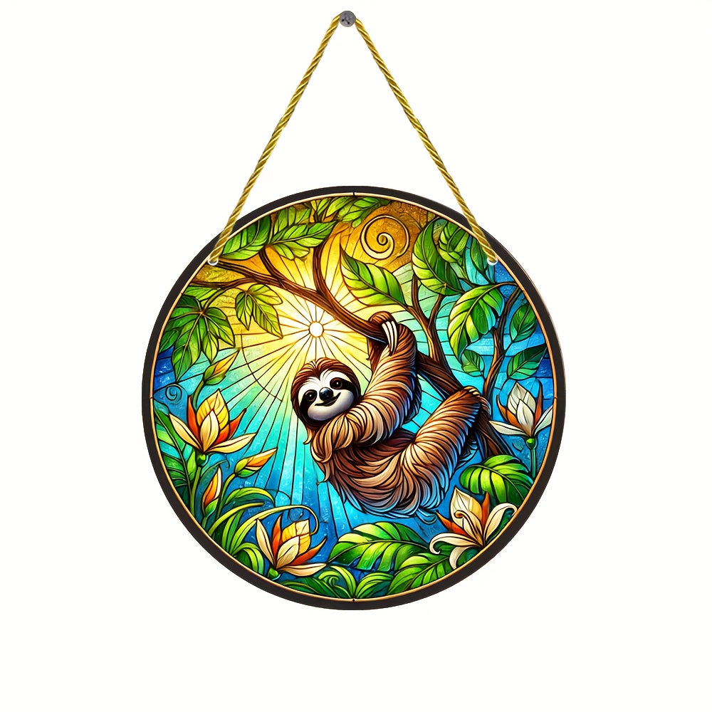 Sloth themed Sun Catcher