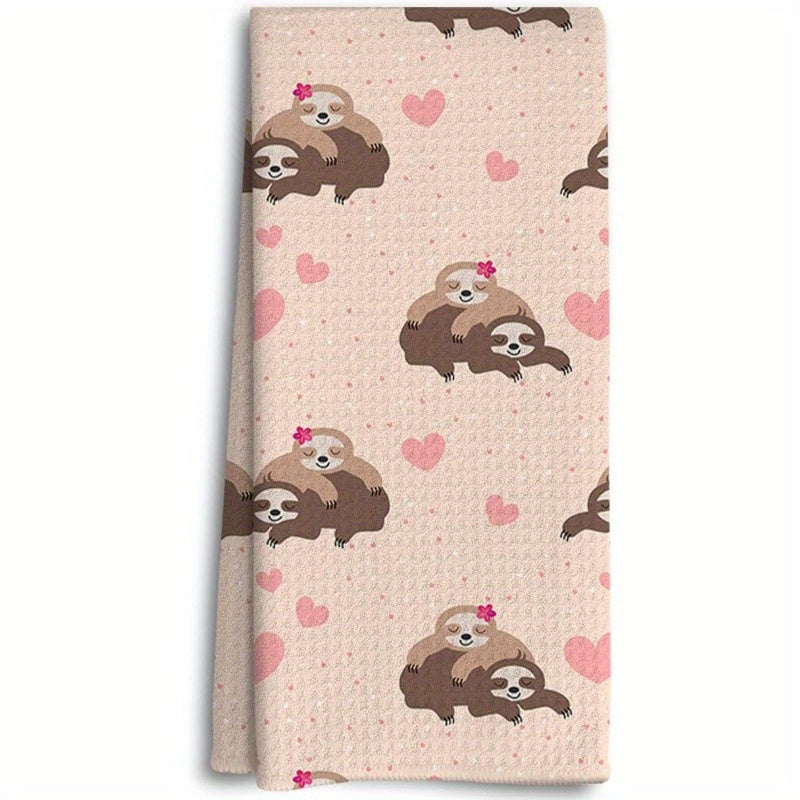 Sloth & Heart Design Kitchen Towel