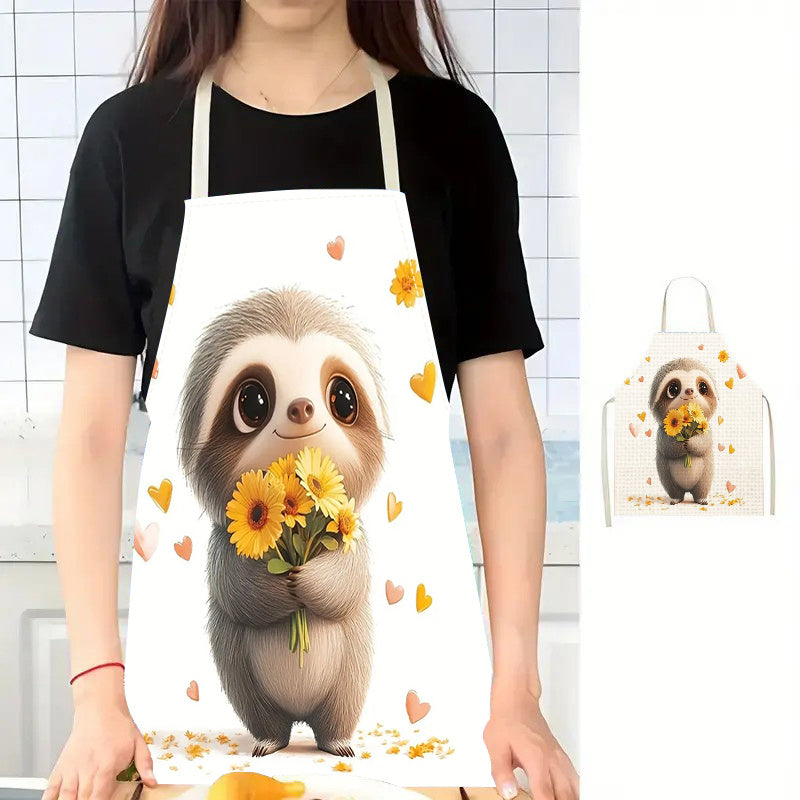 Sunflower Sloth Apron